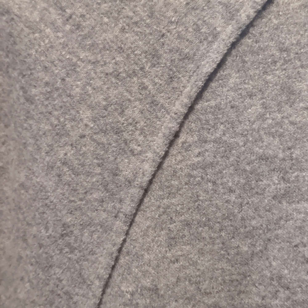 Oak + Fort Grey Wool Blend Long Sweater with Lapels - Picture 4 of 9